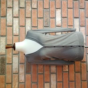 Silk and Linen Green/Grey Cardigan